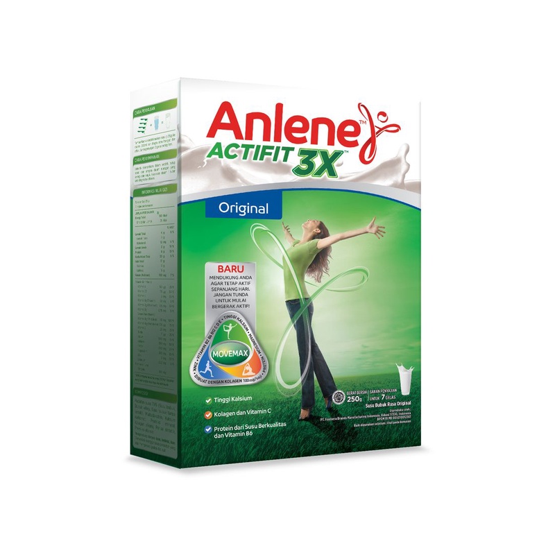 

ANLENE ACTIFIT 3X ORIGINAL 250G / SUSU TERMURAH