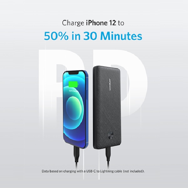 ANKER A1248 - PowerCore III Sense 10000mAh - Support USB-C PD 20W - Powerbank 10000mAh Terbaru dari ANKER