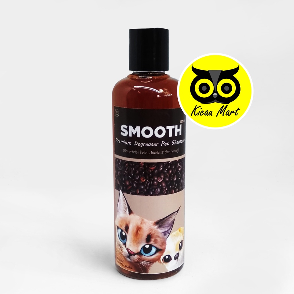 Shampo Sampo Kucing Smooth Aroma Kopi Coffee 250 Ml Premium Degreaser Pet Shampoo Grooming Shampo Anjing Kucing Kitten Anabul Anti Jamur