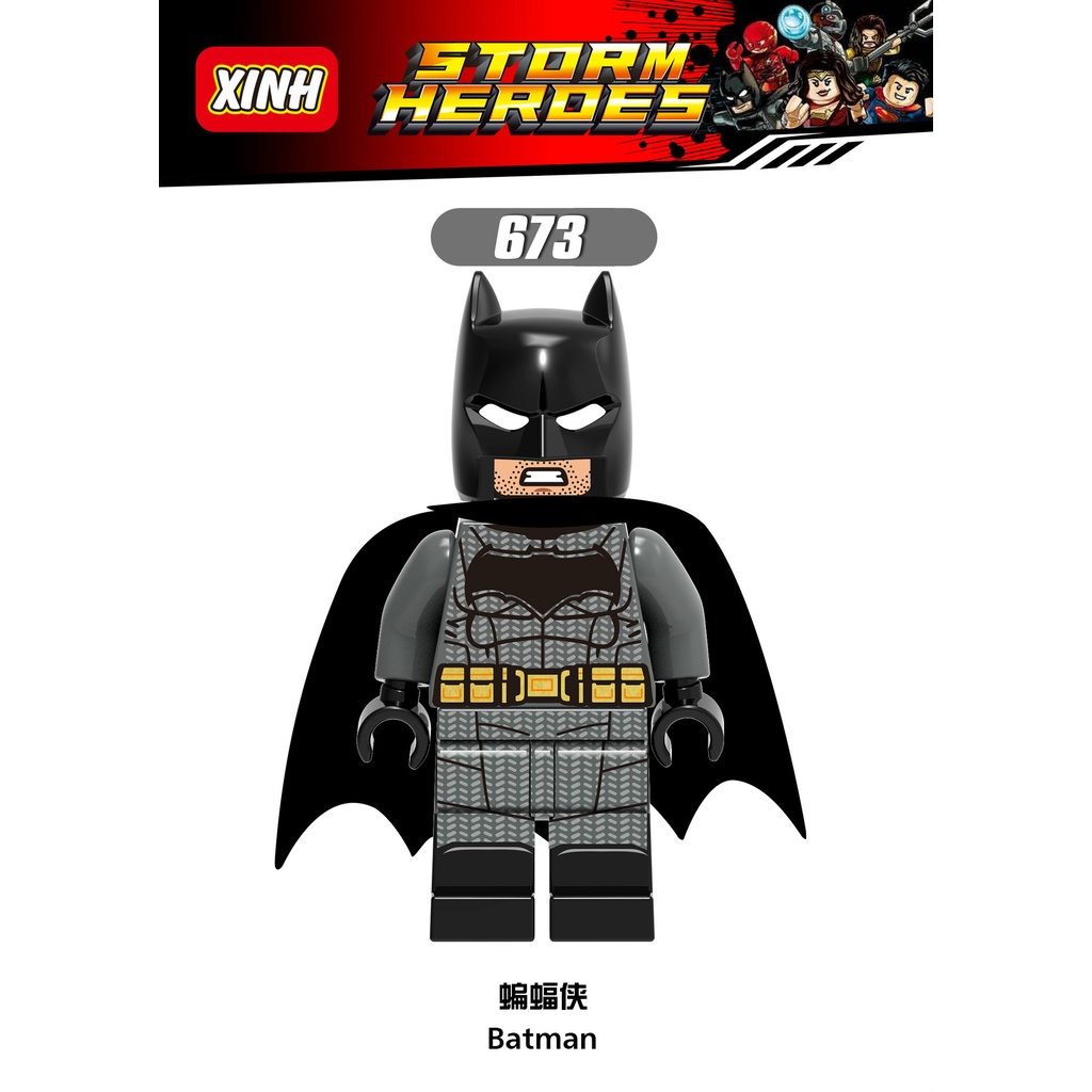 Superman Minifigures DC Super heros Cyborg The Flash Aquaman Blok Bangunan Batman Bizarro Mainan Angka Mini