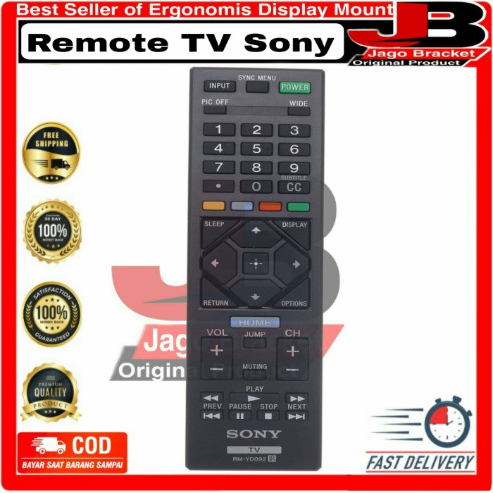 Remot TV remote tv Sony Bravia