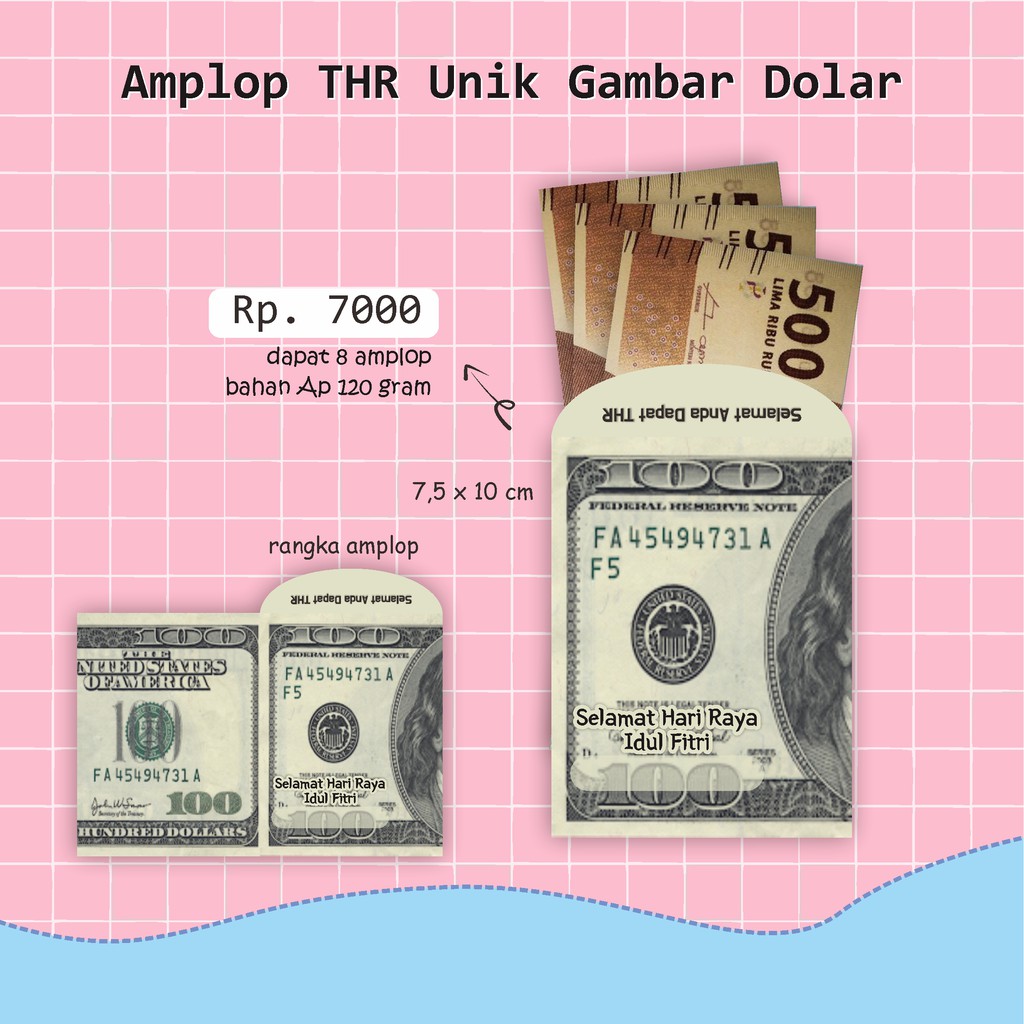

AMPLOP THR UNIK BENTUK UANG AMPLOP LEBARAN isi 8
