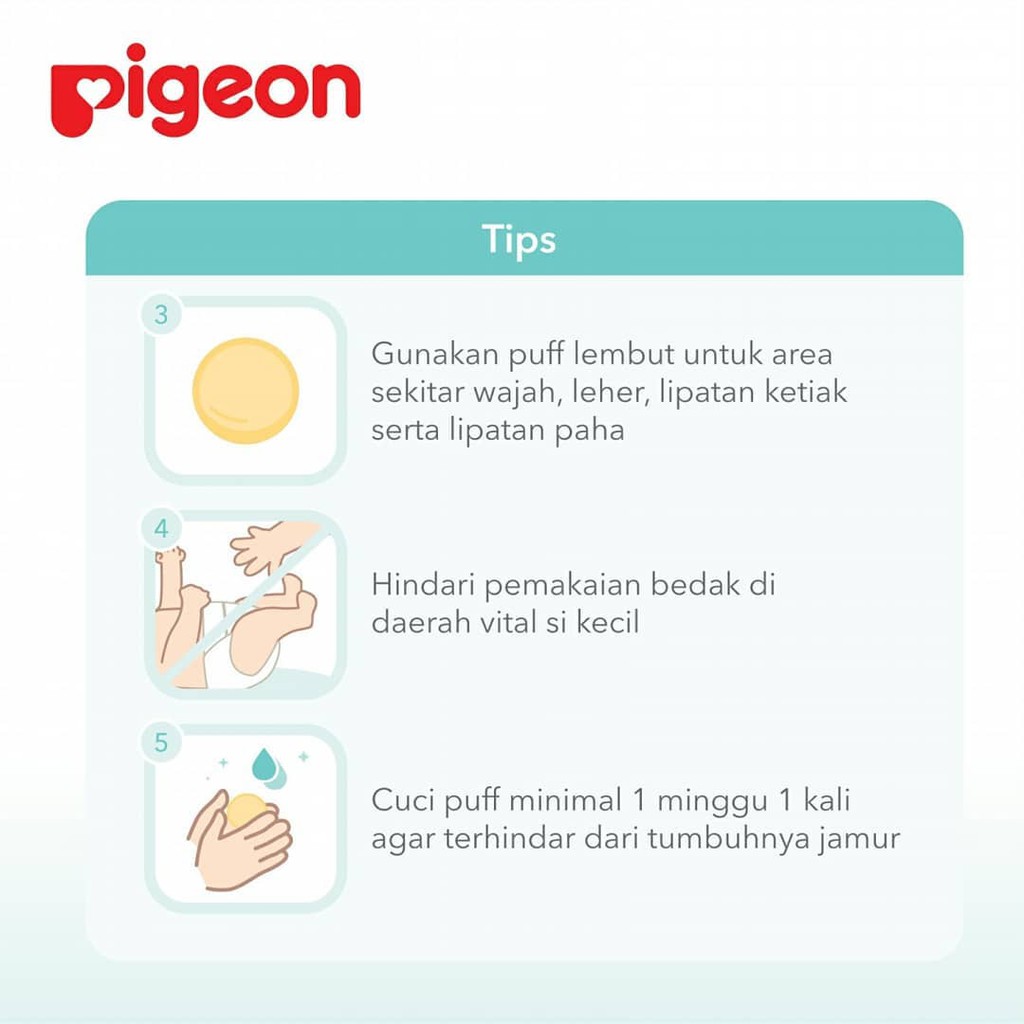 PIGEON BABY COMPACT POWDER WITH CHAMOMILE 45 GR / BEDAK BAYI