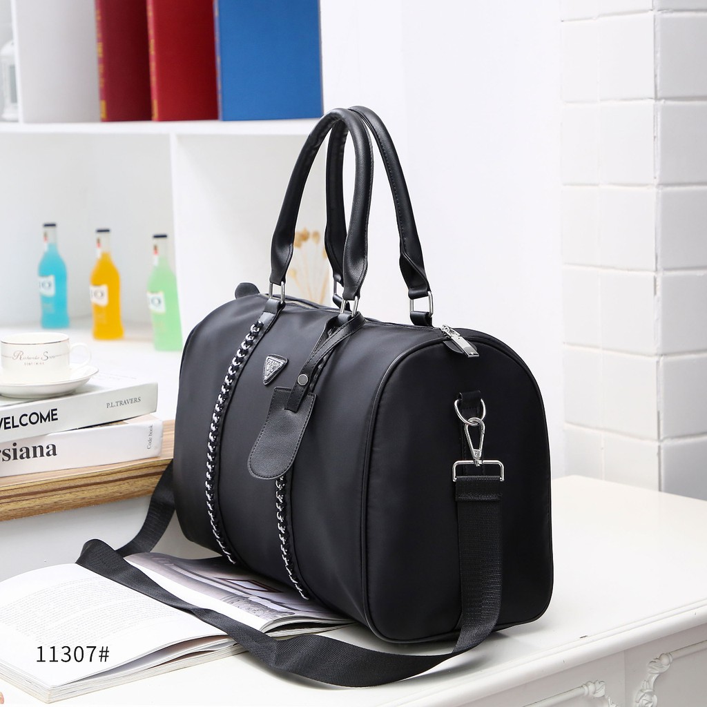 TAS WANITA-TAS IMPORT-PRADA TESSUTO TRAVEL NYLON TOTE BAG 11307