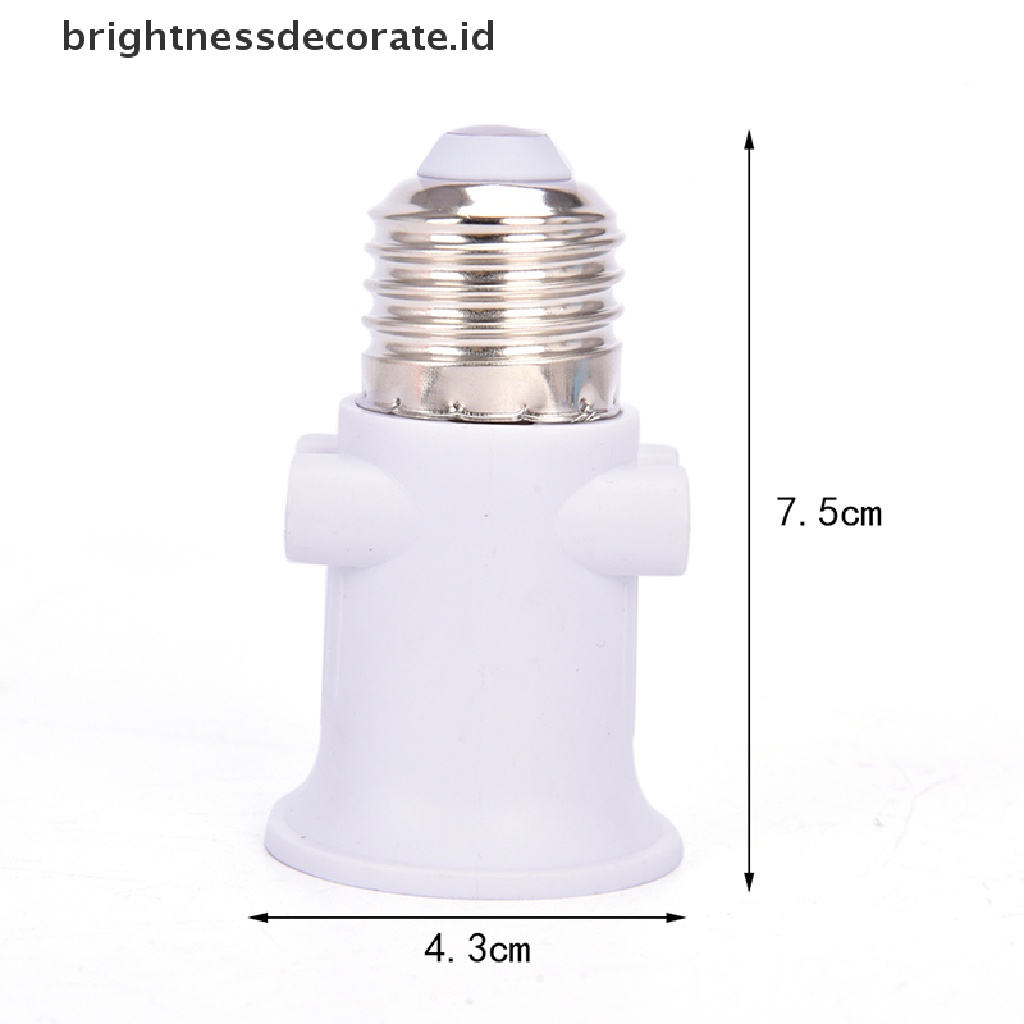 (Birth) Fitting Lampu E27 Plug Eu Bahan Pbt Tahan Api