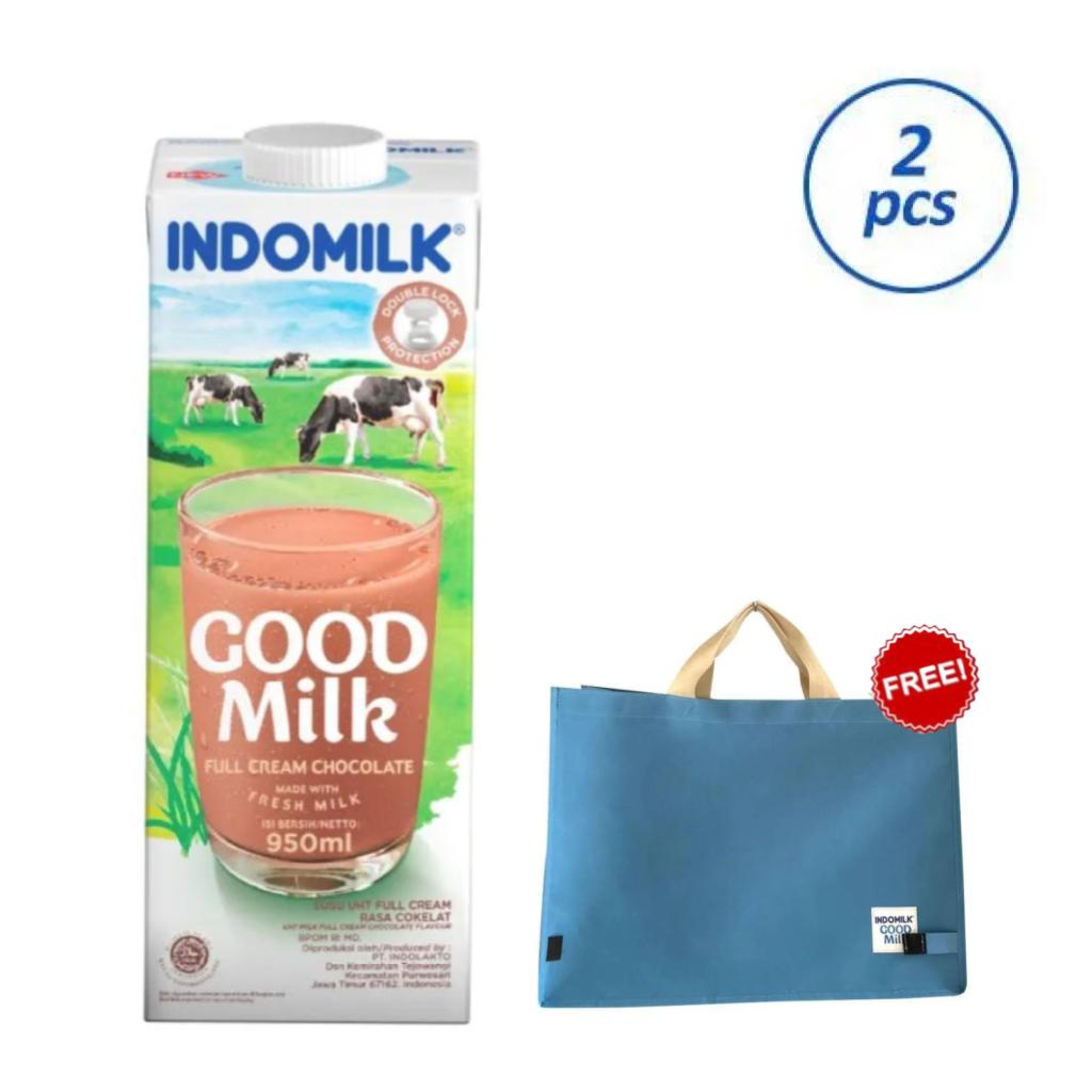 

Indomilk Cokelat UHT 950 ml x2 pcs + Shopping Bag