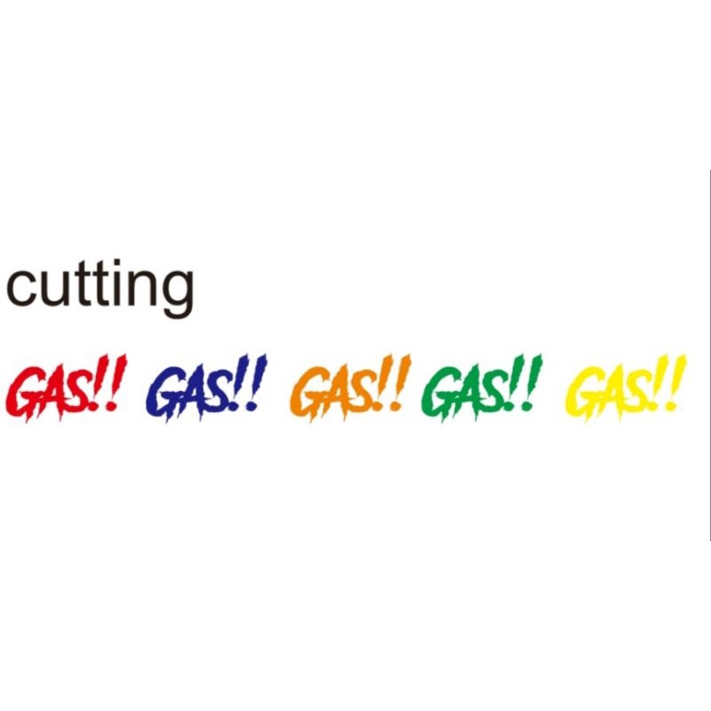 Sticker GAS!! sticker cutting gas sticker gass tangki cb gl mp tiger ukuran panjang 12cm tinggi 7cm