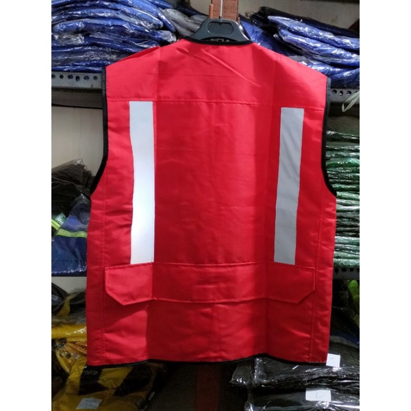 ROMPI SAFETY MERAH BAHAN FULL TASLAN