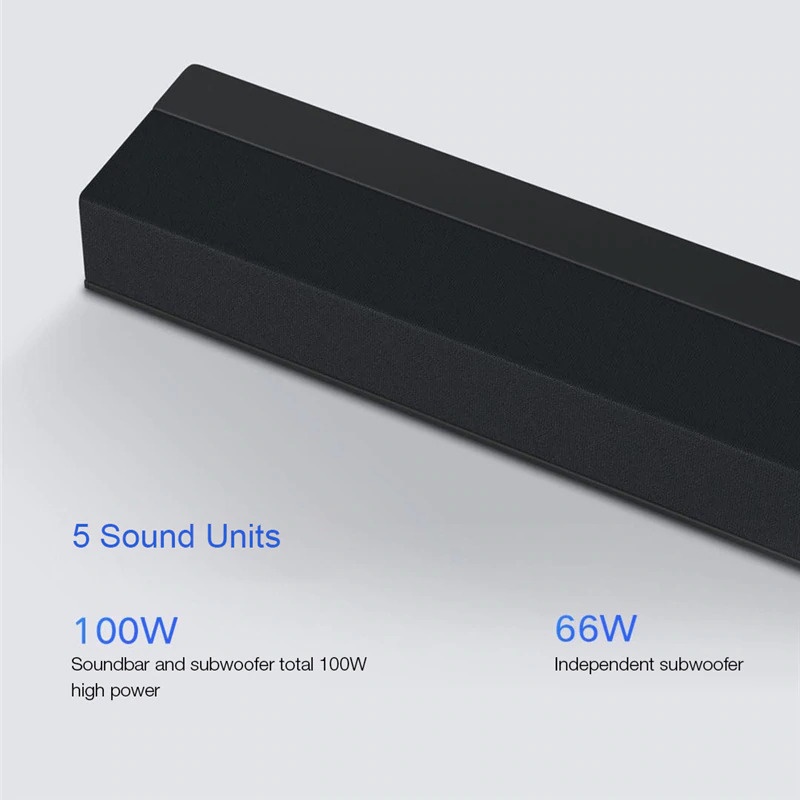 Xiaomi Soundbar Home Theater 2.1 Subwoofers 100W Bluetooth 5.0 - MDZ-35-DA - Black