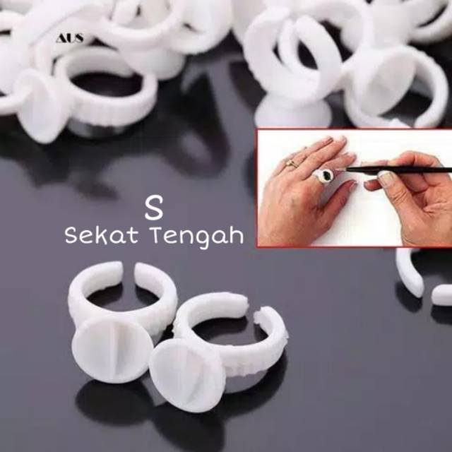 Cincin Lem 100 pcs / Ring Glue Eyelash Extension / Cincin Tinta / Ring Ink / Cincin Eyelash