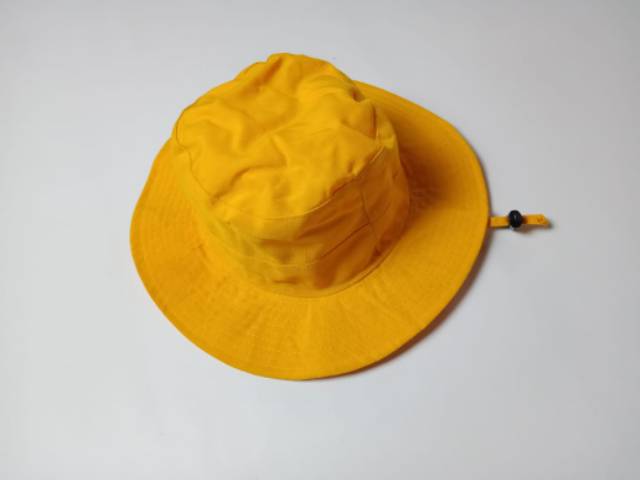 Topi rimba / topi hutan /topi gunung/bucket hat hitam bahan japan drill untuk pria / wanita