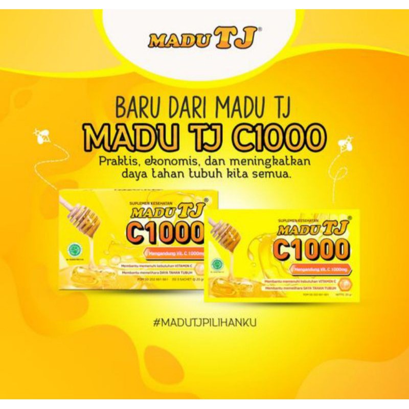 Madu Tj c1000 sachet 5x20 gram