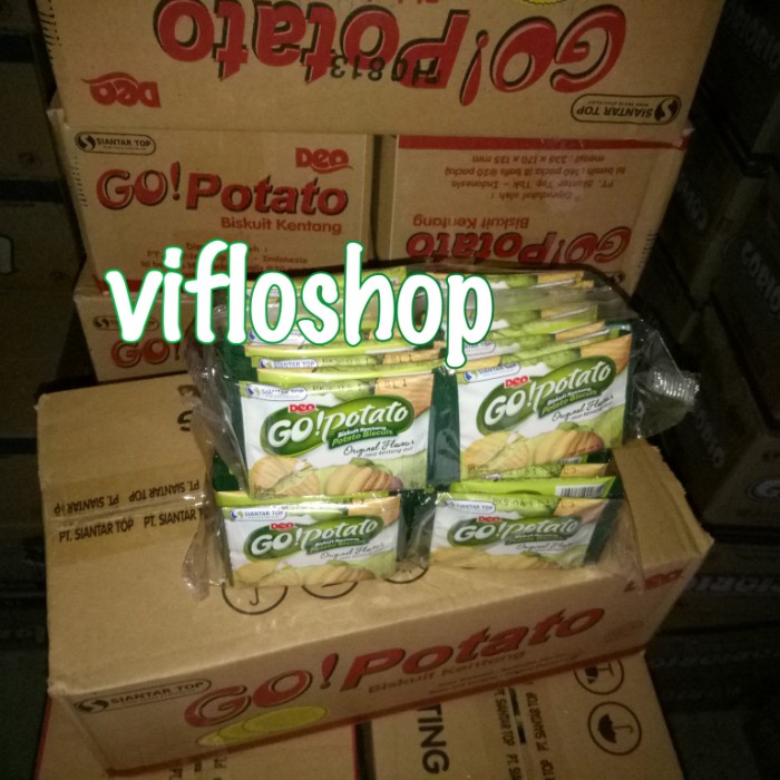 

Wafer-Biskuit- Biskuit Kentang Go Potato / Gopotato (10 Gr X 20 Pcs) -Biskuit-Wafer.