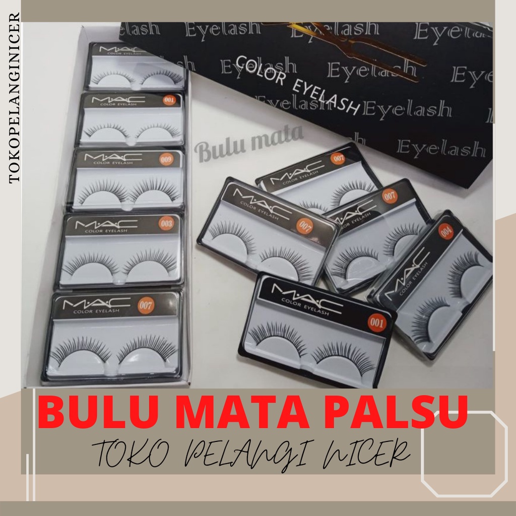 RANDOM Bulu mata PALSU sINTESIS/ Bulumata MUA/ Eyelashes / Eyelash Murah/Bulu Mata Extension Murah