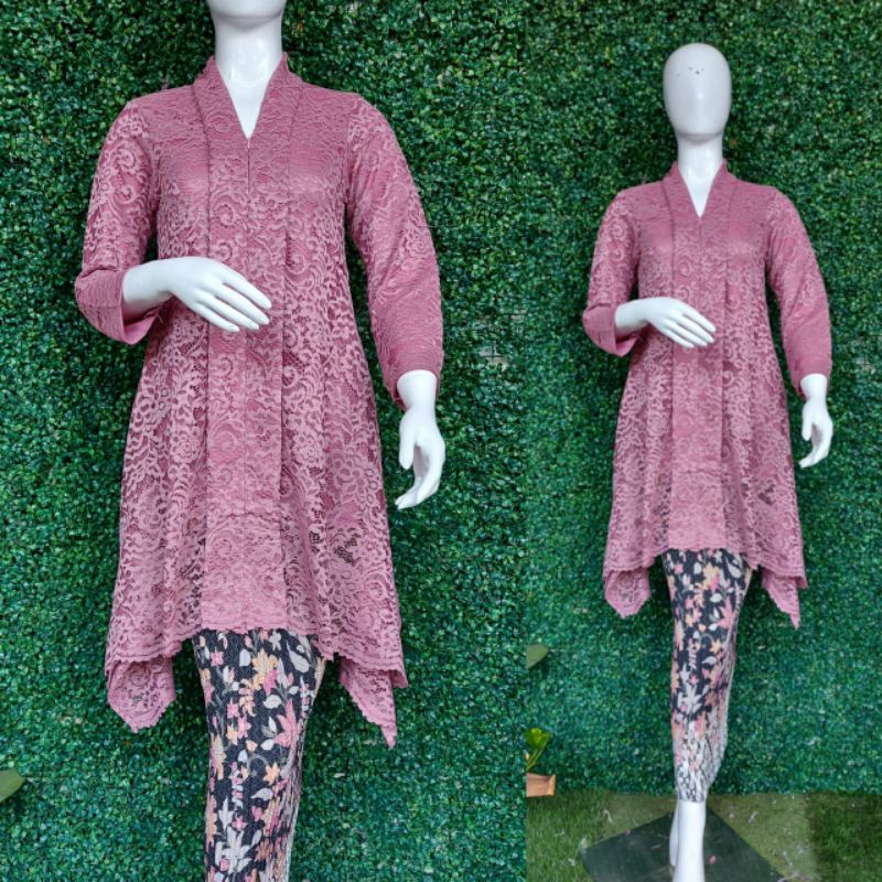 Setelan Kebaya Brokat / Kartini Brokat / Kebaya Modern /Kebaya Busui /Setelan Kebaya/ Ajc Kebaya