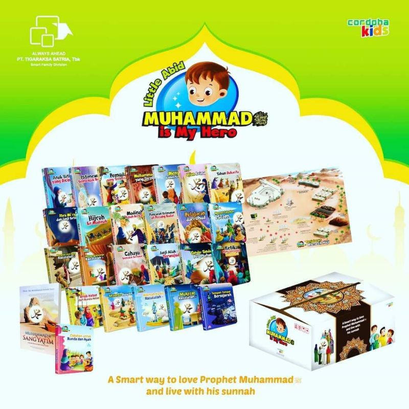 (READY) LITTLE ABID (LA) COUNTAINER, MIMH (MUHAMMAD IS MY HERO) BOARDBOOK