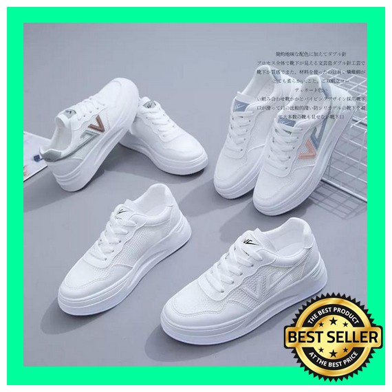 Soepatu Fashion Sepatu Sneakers Pvn Wanita Cewek Dewasa Putih Abu Putih Tosca Jalan Jalan Kaki Hango