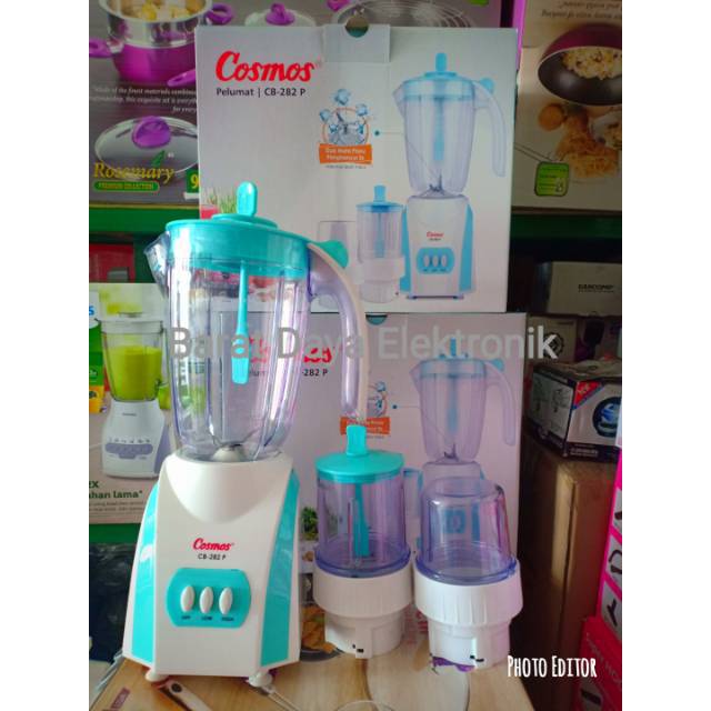 Cosmos Blender CB282P – Blender Plastik 2 Liter Stainless Steel