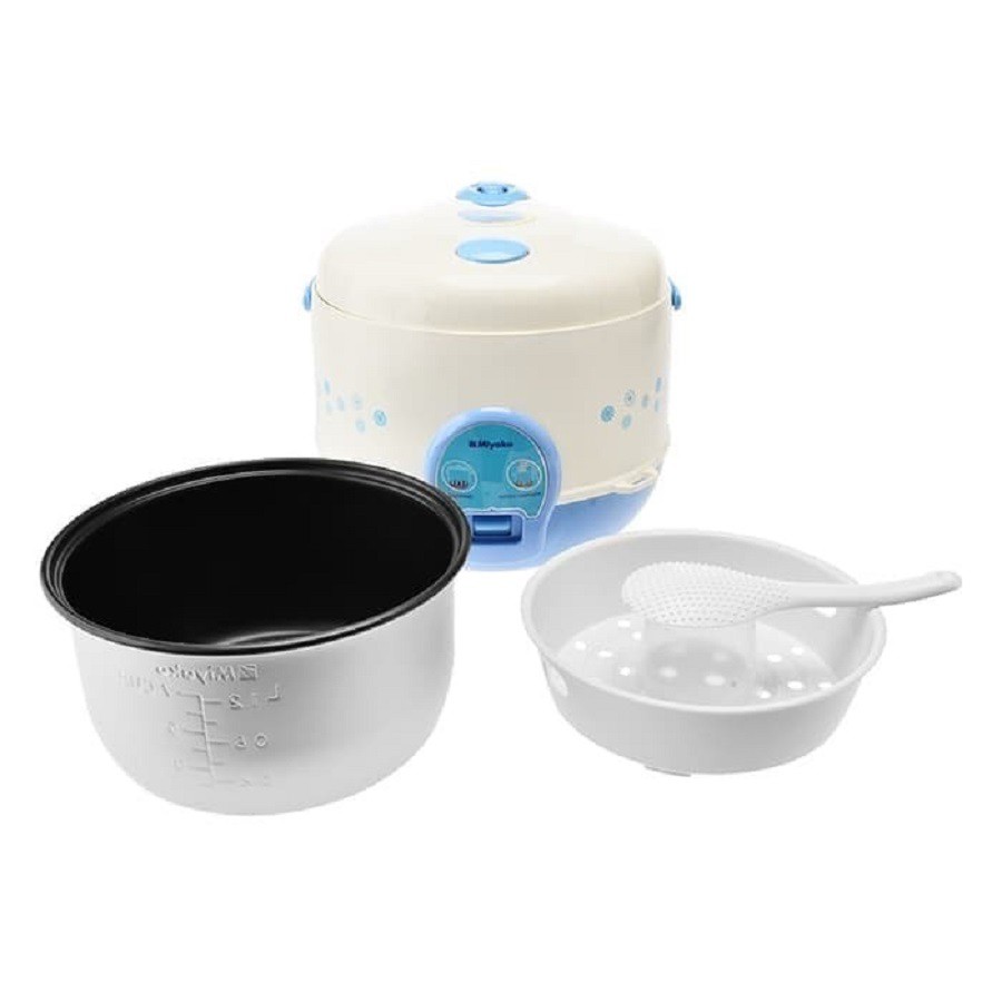 Magic Com Rice Cooker Miyako MCM 612 1.2 Liter 3 in 1 Penanak Nasi