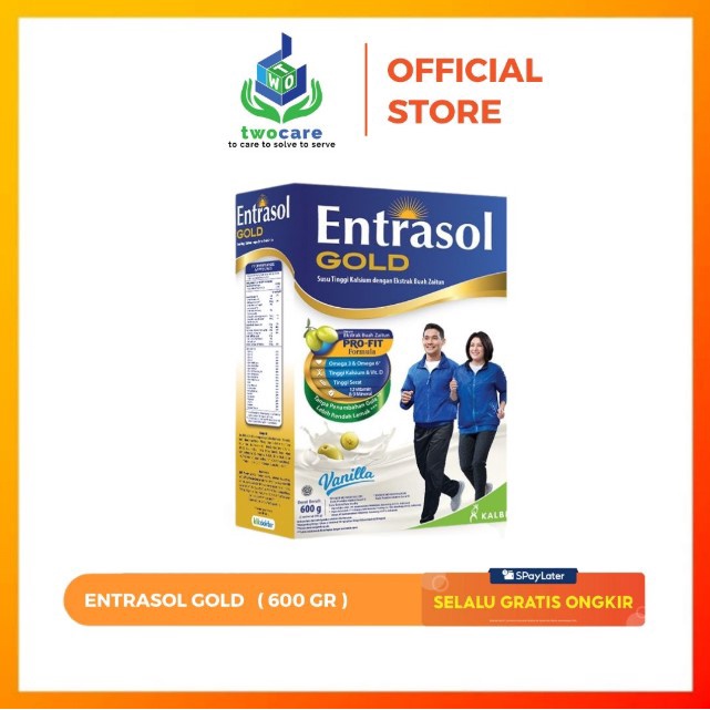 Entrasol Gold 580 gr Vanila Coklat - Susu Lansia