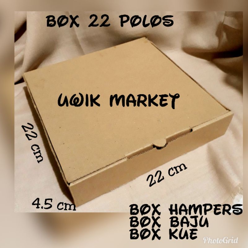 

[ 10 PCS ]BOX POLOS 22/ KARDUS PIZZA 22 POLOS/ EFLUTE PIZZA 22 POLOS.