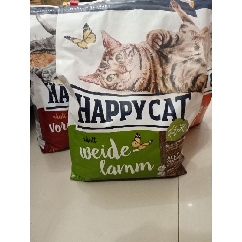 Makanan Kucing Happy Cat Happycat Adult Weide lamn farm Lamb 4kg | makanan kucing dewasa suprem