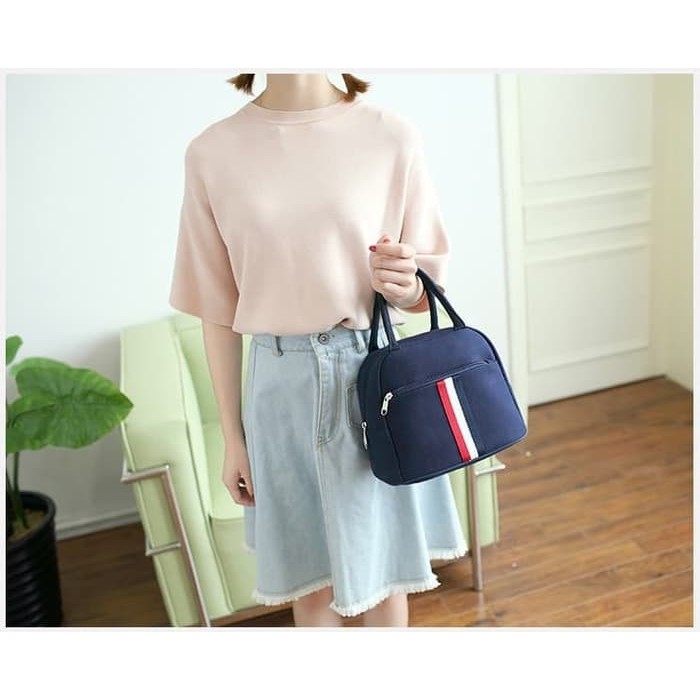 Promo Terbaru Tas kanvas wanita import model Gucci -  lunch bag canvas - Tote bag F1 Low Price