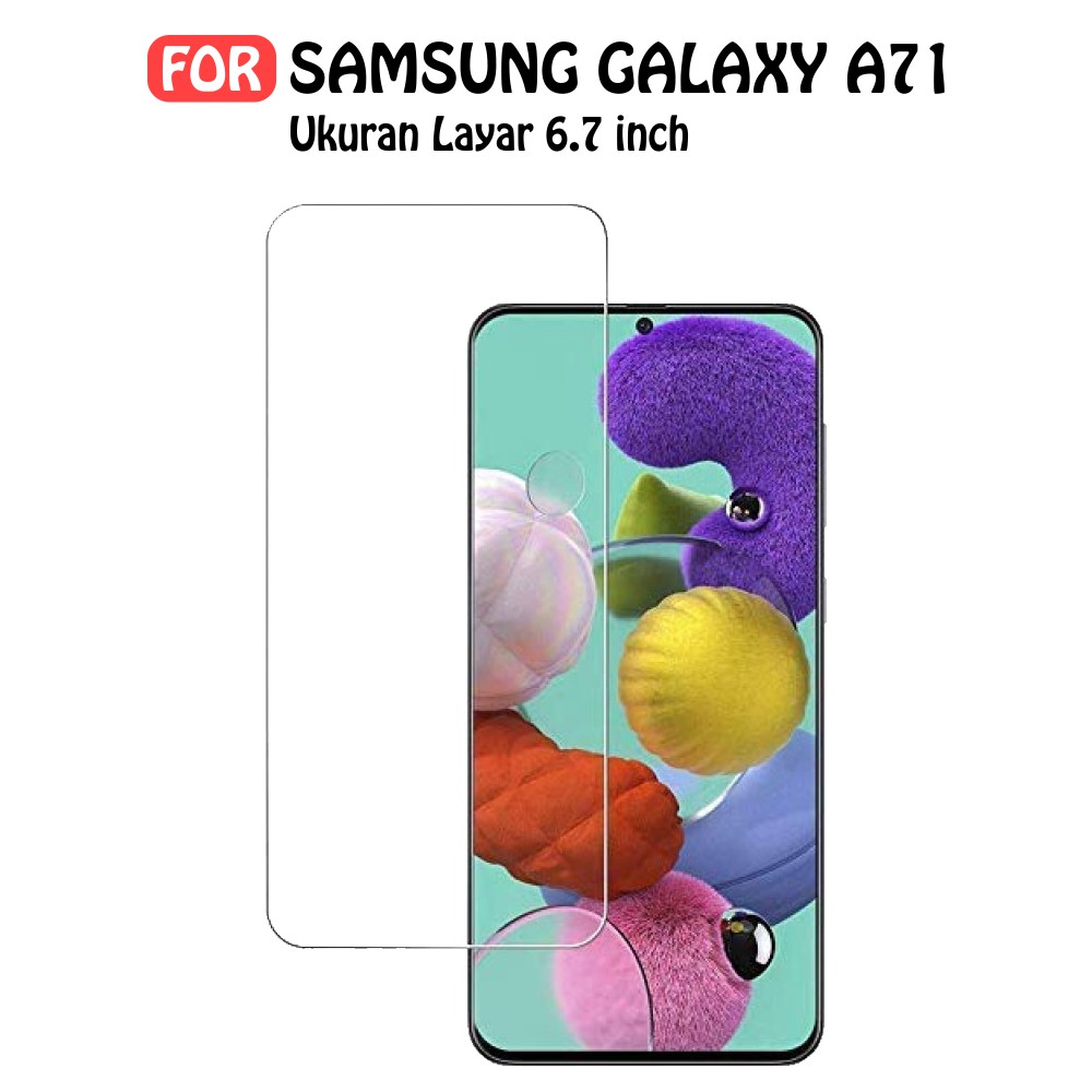 Tempered Glass Samsung Galaxy A71  - Tempered Glass Premium Quality