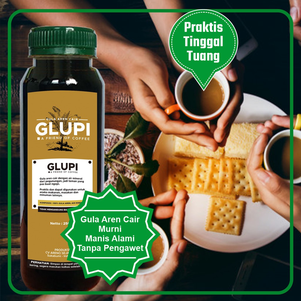 

Gula Enau-Aren Cair | Palm Sugar Syrup For Ice Coffee Drink | Glupi