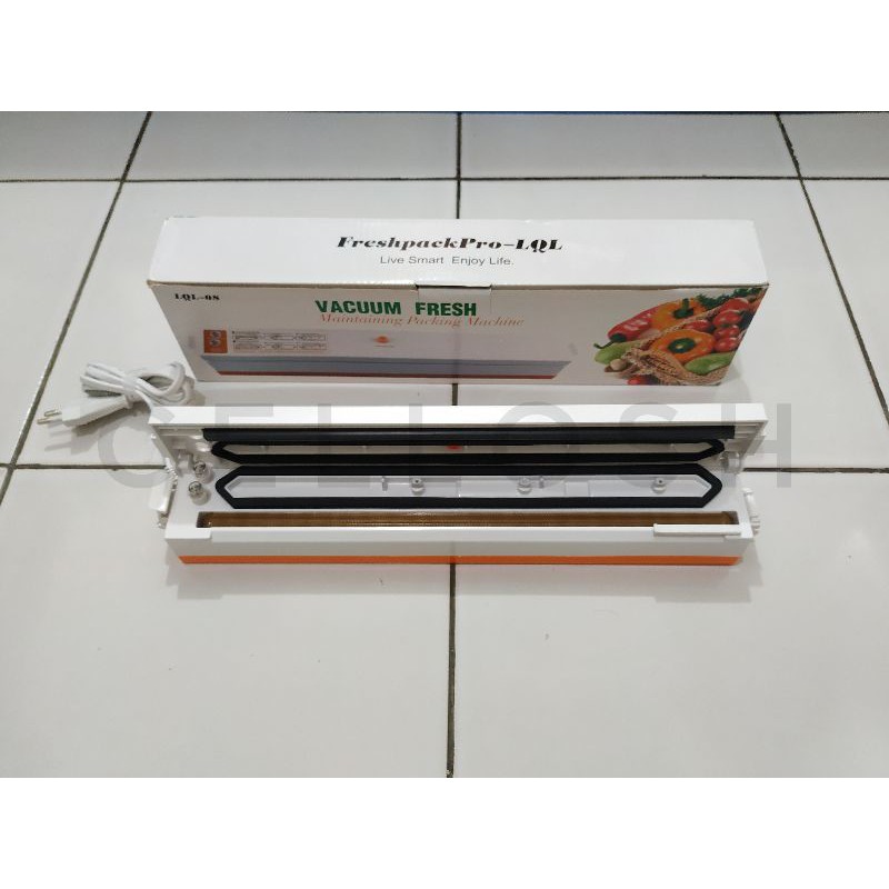 Alat Press Plastik Vacum Sealer Plastik Pembungkus Makanan 220V 100W LQL 08