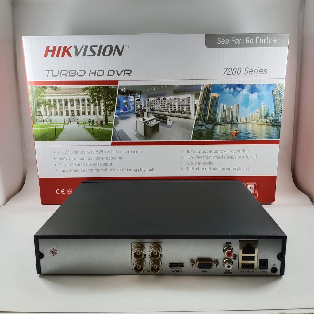 DVR HIKVISION DS - 7204HUHI-K1/E 4CHANNEL 5MP UP TO 8MP