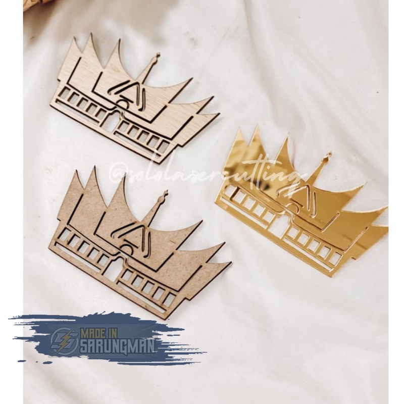 Rumah Gadang Bahan MDF / Plywood / Akrilik Hiasan Mahar / Scarbbook