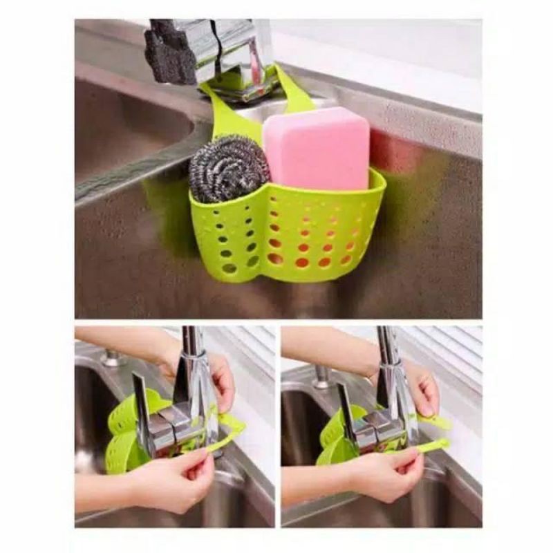 1234OS - Gantungan Kran Wastafel - Gantungan Kran Multifungsi - Basket Kitchen Sink