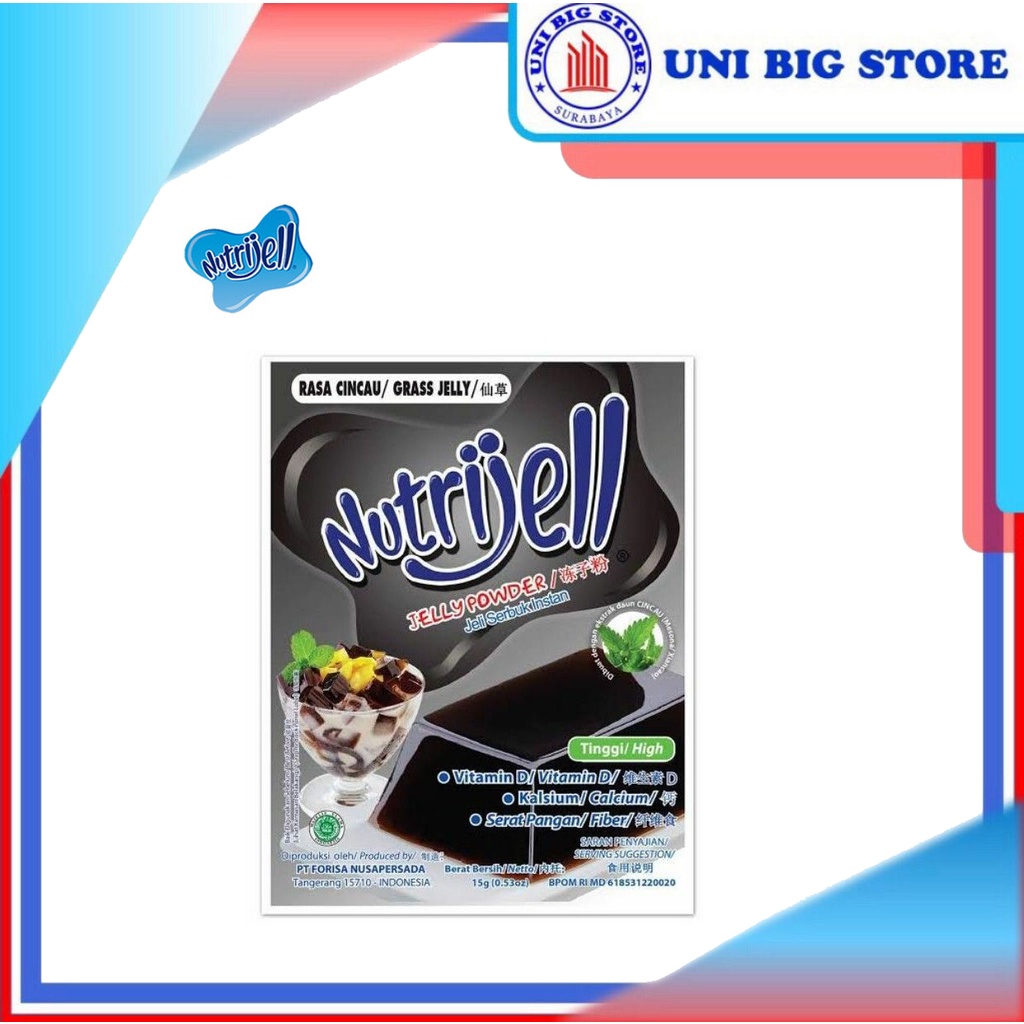 

Nutrijell Jelly Powder Grass Jelly 15 gr Cincau Hitam Jelli Agar Jeli