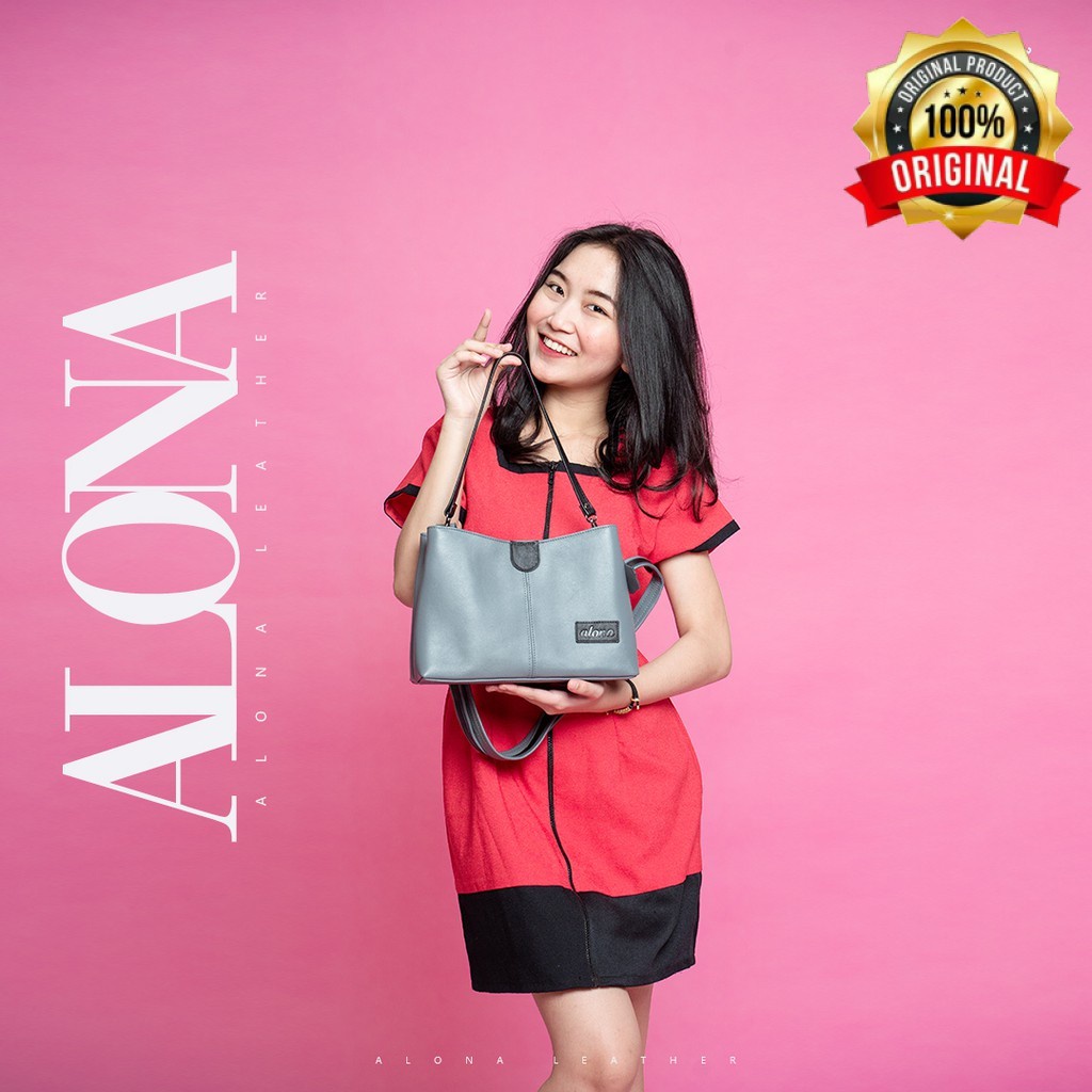 Tas Selempang Wanita Alona Ruby Bag Kulit Asli [ Ori Alona Leather ]