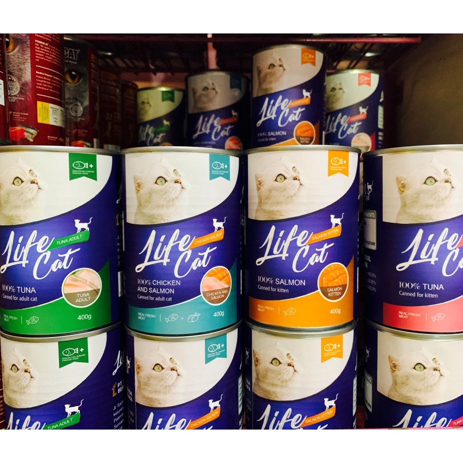 Makanan Kucing Lifecat kaleng 400 gr