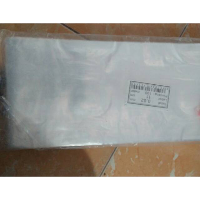 

Plastik PP Roll Tebal 0.02 Mic Lebar 11 cm