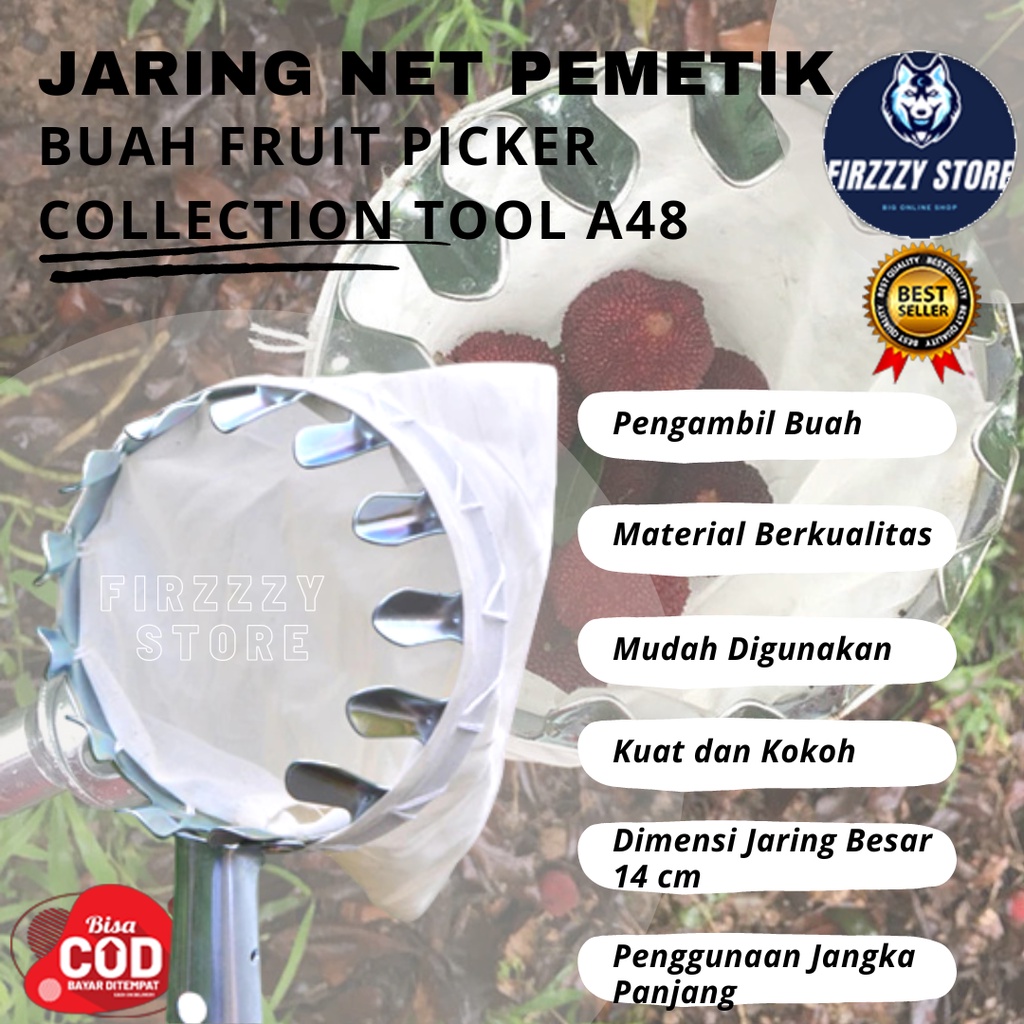 Jaring Net Pemetik Buah Fruit Picker Collection Tool A48