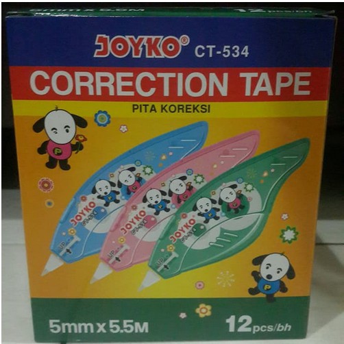 

Tipe-X / Correction Tape JOYKO 5.5m x 5mm (CT-534)