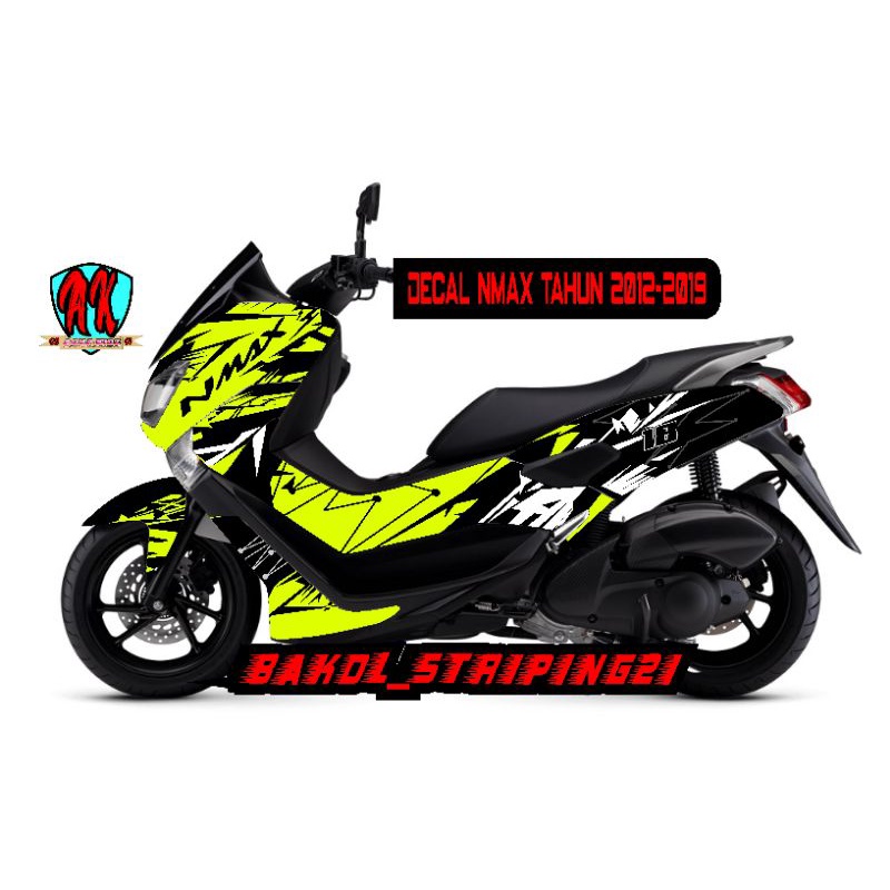 DECAL NMAX OLD FULL BODY MOTIF GARIS