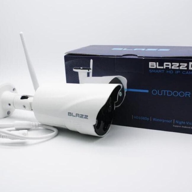 IP Kamera CCTV BLAZZ D1 Outdoor SMART HD IPCAM WiFI WATERPROOF IP65 1080P 2MP