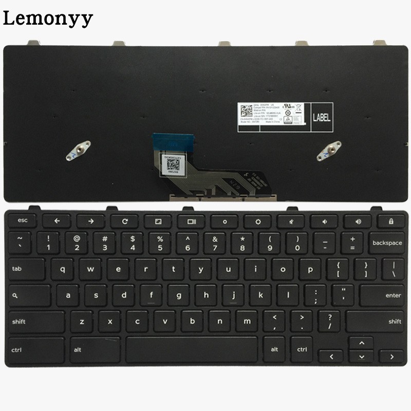 IMPORT US New Keyboard untuk Laptop Dell Chromebook 11 3180 3189 Pendidikan 2-In-1