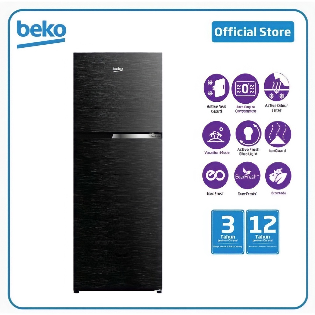 Beko RDNT271I50VZWB Kulkas 2 Pintu 271 L Kompresor Inverter ProSmart