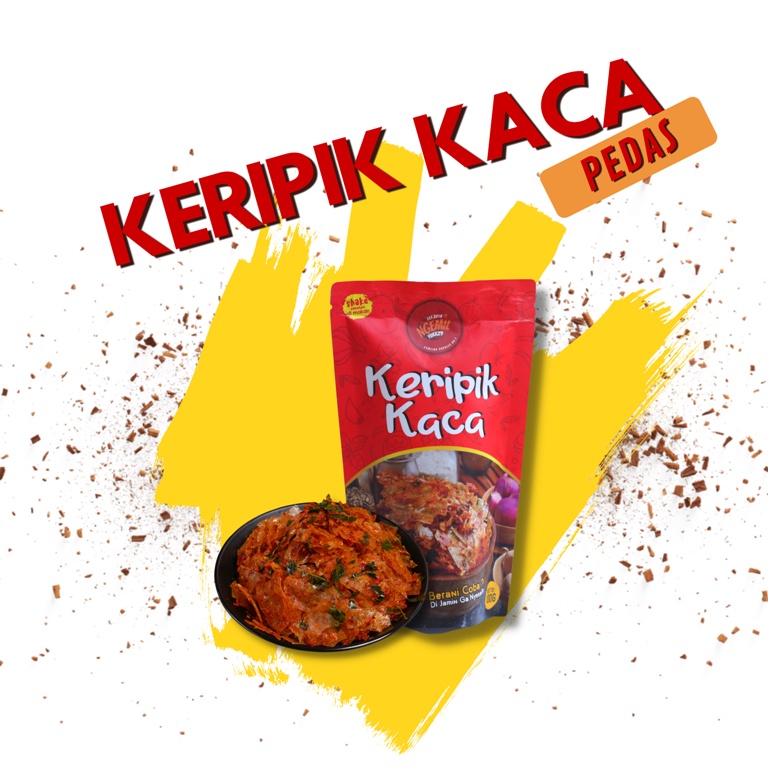 

100 GR KERIPIK KACA DAUN JERUK
