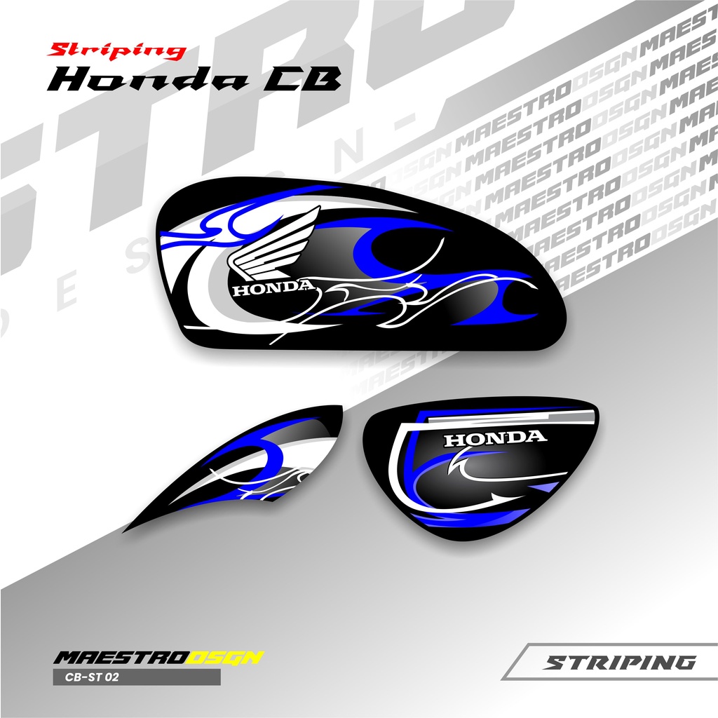 Striping CB Stiker Tank CB 100/125 CB-ST 02