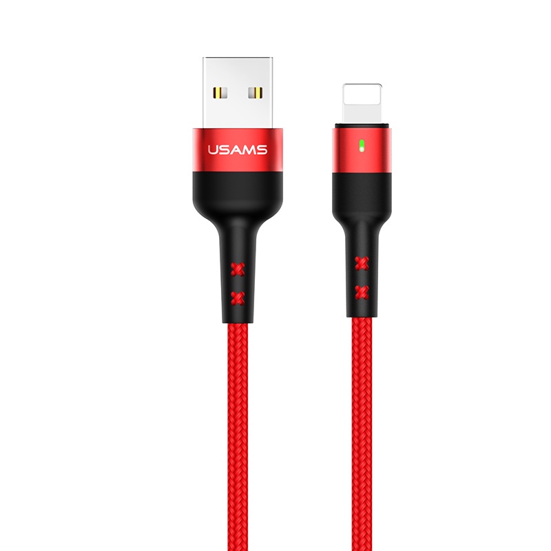 USAMS U26 Kabel Data LED USB Iphone/Type C Fast Charging