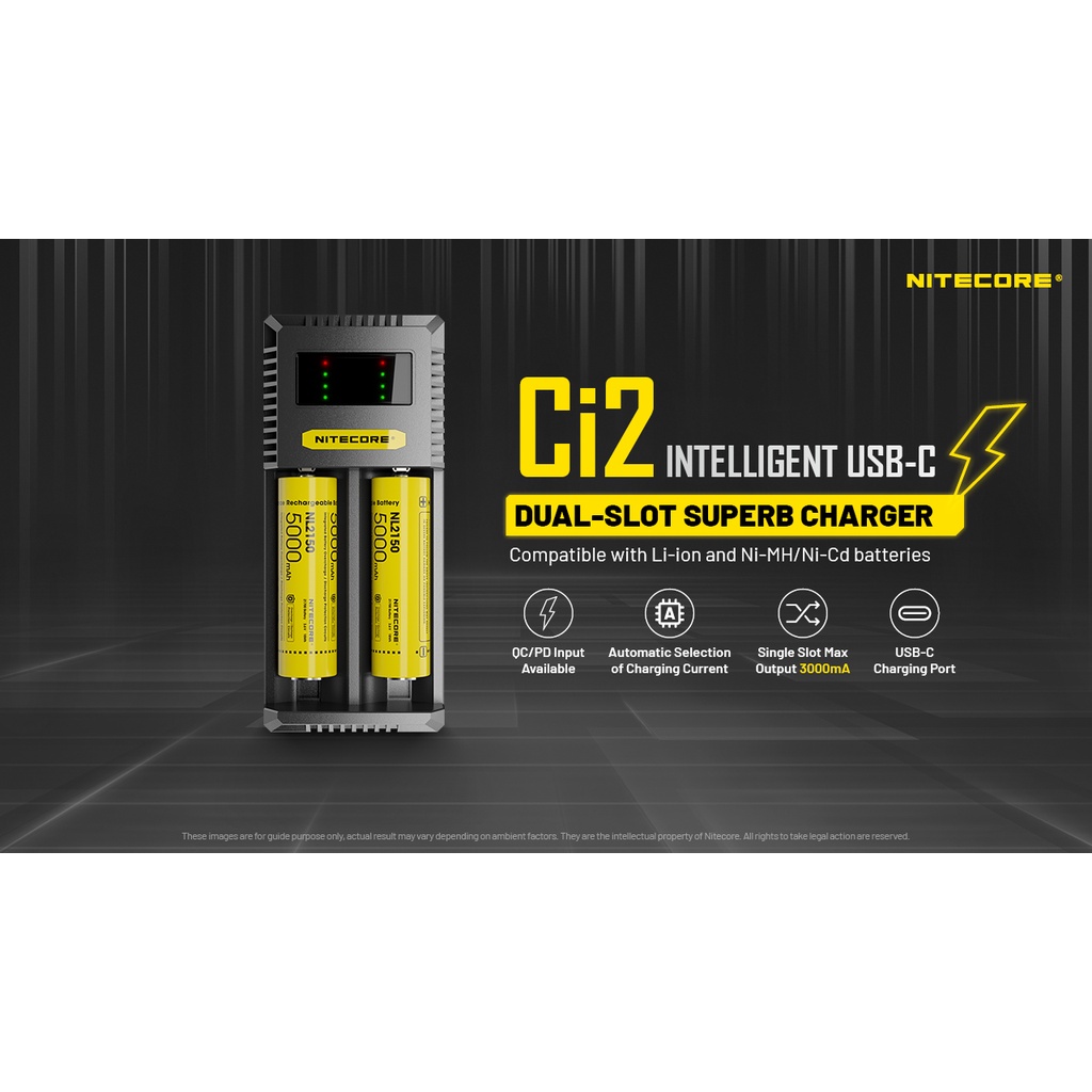 CHARGER NITECORE CI2 2 SLOT AUTHENTIC