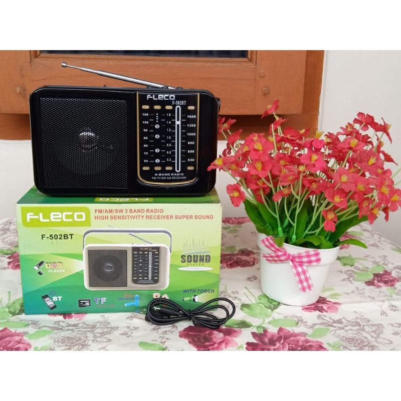 TERLARIS RADIO KLASIK PORTABLE FLECO JADUL 3/4/5/8/11 BAND FM - AM -SW AC/DC F-502/ F-1698/ F-855UAR/ F-078BT/ F-9951B ANTIK