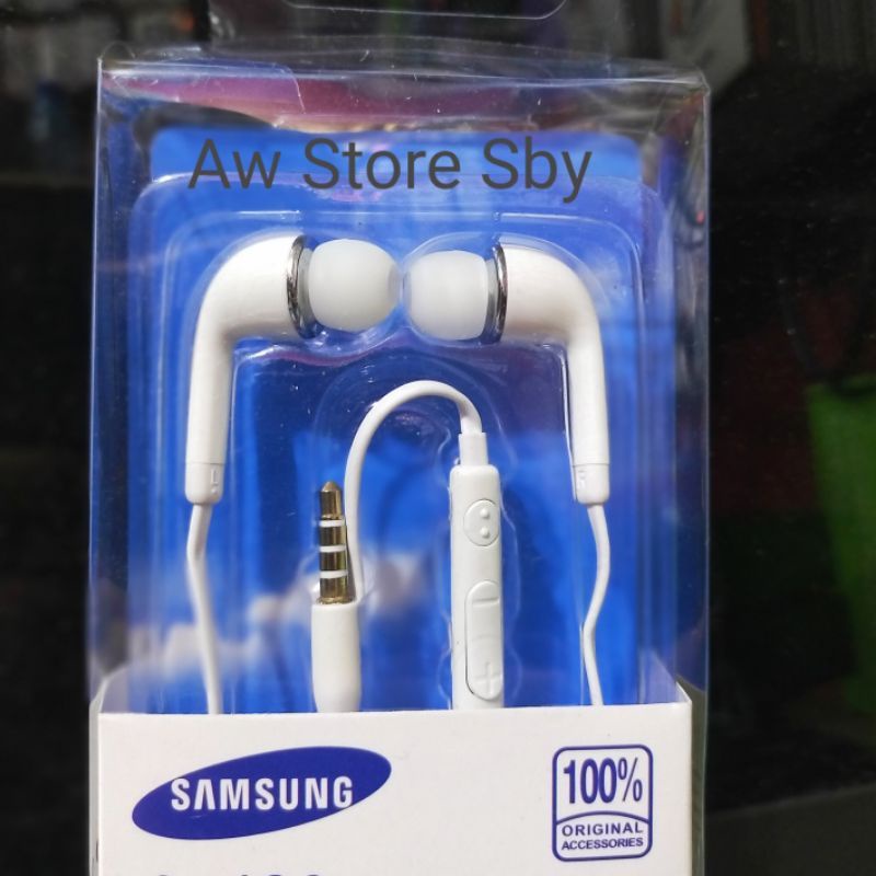 Earphone Samsung + Tombol Volume Premium Quality Bass Headset Samsung a22 A31 a51 A11 (S4/C9pro)