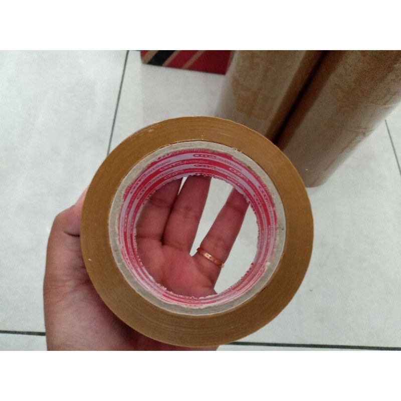 

Lakban lindy coklat 100 yard murah